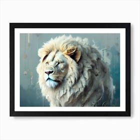 Lion art 51 Art Print