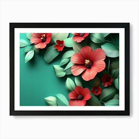 Paper Flowers 57 Art Print