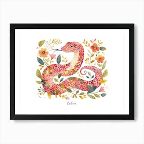 Little Floral Cobra 2 Poster Art Print