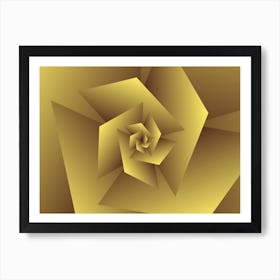 Abstract Triangle Art Print