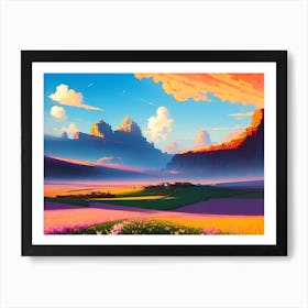 Landscape Painting, Landscape Painting, Landscape Painting, Landscape Painting, Landscape Painting 1 Art Print