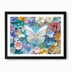 Paper Flower Art 1 Art Print