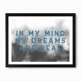 Dreams Blue Poster