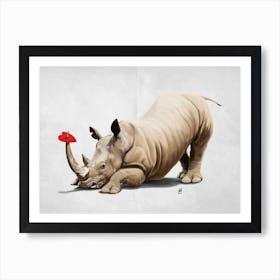 Horny (Wordless) Art Print