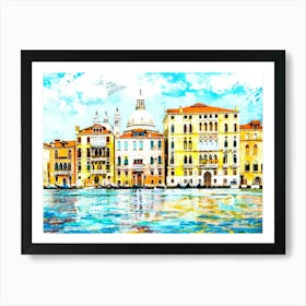 Seaside Suites - Canal Venice Art Print