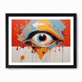 Abstract Eye Painting 6 Art Print