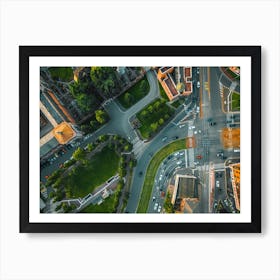 Drone Diaries: Capturing Italy Cityscape Wall Art Prins Art Print