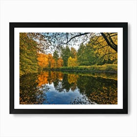 Serene Autumn Reflections 10 Art Print