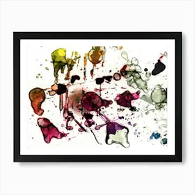 Abstract Spots Art Print