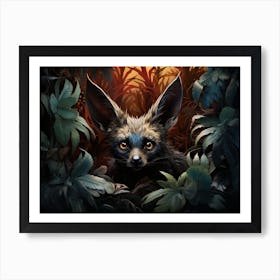 Bat Eared Fox 4 Art Print