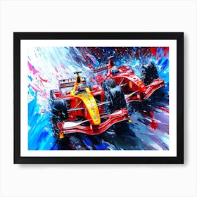 Auto Racing Drivers - Indy Car Racing Art Print