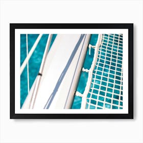 Close Up Catamaran Boat // Ibiza Travel Photography Art Print