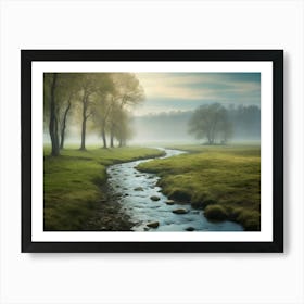 Misty Morning Art Print