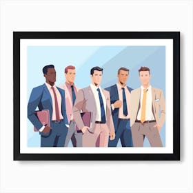 Group Of Businessmen 1 Art Print