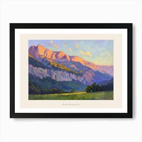 Western Sunset Landscapes Rocky Mountains 4 Poster Art Print