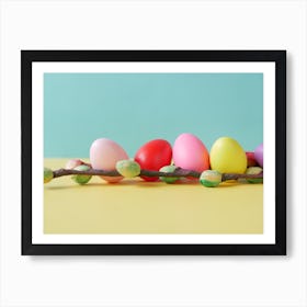 Easter Eggs On A Branch Art Print