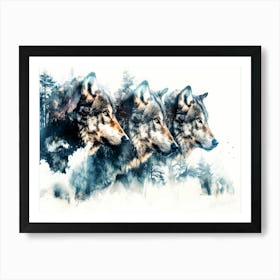 Brotherhood Of The Wolf - Wolf Pack Art Print