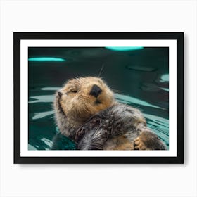 Cute Animal Portraits - Sea Otter Art Print