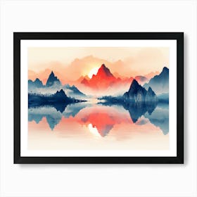 Chinese Mountains 3 Art Print