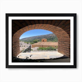 View From An Arched Window Art Print