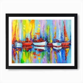 Sailboats 1 Art Print