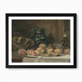 Peaches And Jug Art Print