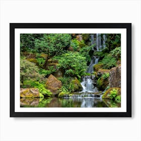 Japanese Waterfall Art Print