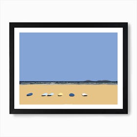 Lanzarote, Surf, Beach, Cliffs Art Print