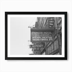 Signs In The Gateway District, Minneapolis, Minnesota By Russell Lee Art Print