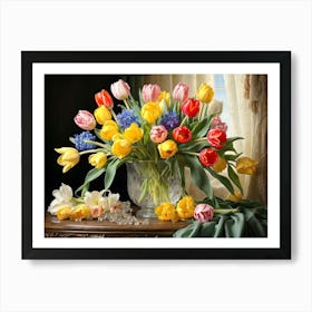 Tulips In A Vase 4 Art Print