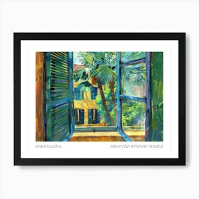 Barcelona From The Window Series Poster Painting 3 Art Print