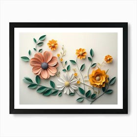 Paper Flowers 73 Art Print