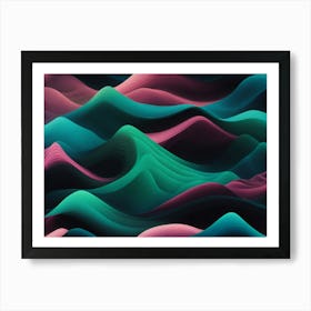 Abstract Wave Pattern 1 Art Print