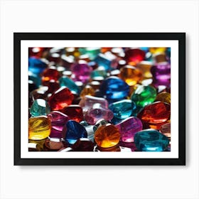 Colorful Gems 2 Art Print