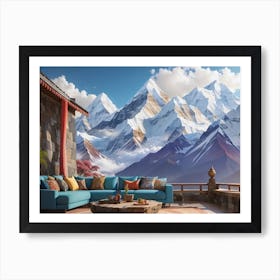  Portrait Of The Himalayas For Wall  Art Print