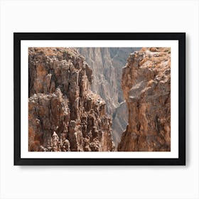 Steep Rocky Canyon Walls Art Print