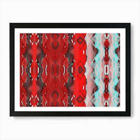 Abstract Red And Blue 2 Art Print