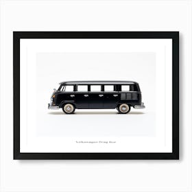 Toy Car Volkswagen Drag Bus Black Poster Art Print