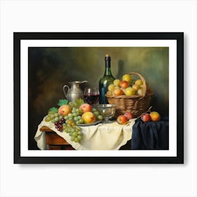 Still Life With Fruit Art Print