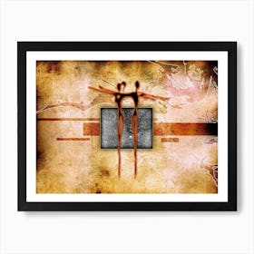 Tribal African Art Illustration In Painting Style 279 Art Print