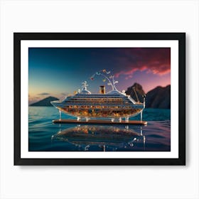 Default Experience The Opulence Of A Luxury Cruise Ship In A B 2 Art Print