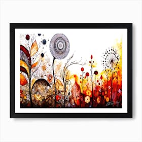 Autumn Botanicals - Florals And Petals Art Print