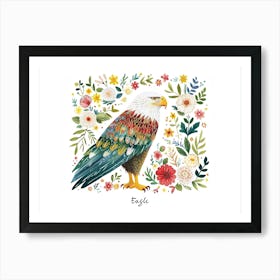 Little Floral Eagle 1 Poster Art Print