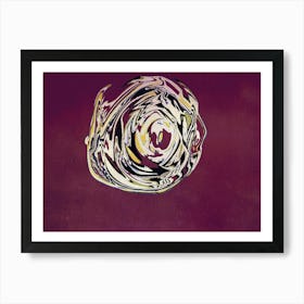 Spiral On A Purple Background Art Print