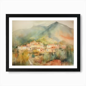 Village In The Mountains 4 Art Print