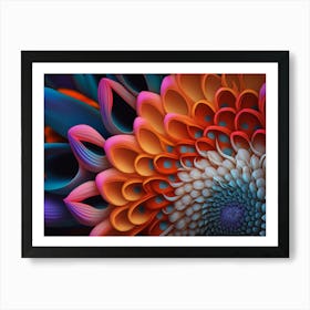 Abstract Flower Art Print