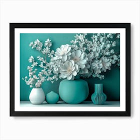 Flowers In Vases Art Print