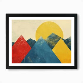 Mountains In The Sky 6 Art Print