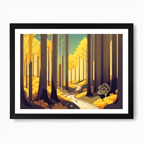 Path Through The Forest 6 Art Print