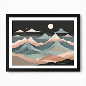 Mountain Landscape Art Print